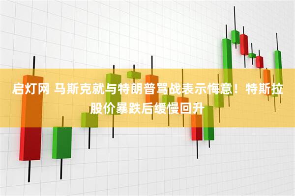 启灯网 马斯克就与特朗普骂战表示悔意！特斯拉股价暴跌后缓慢回升